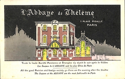 puiblicité abbaye de theleme