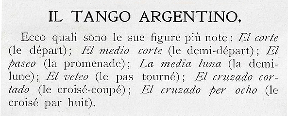 balli d'oggi tango italia