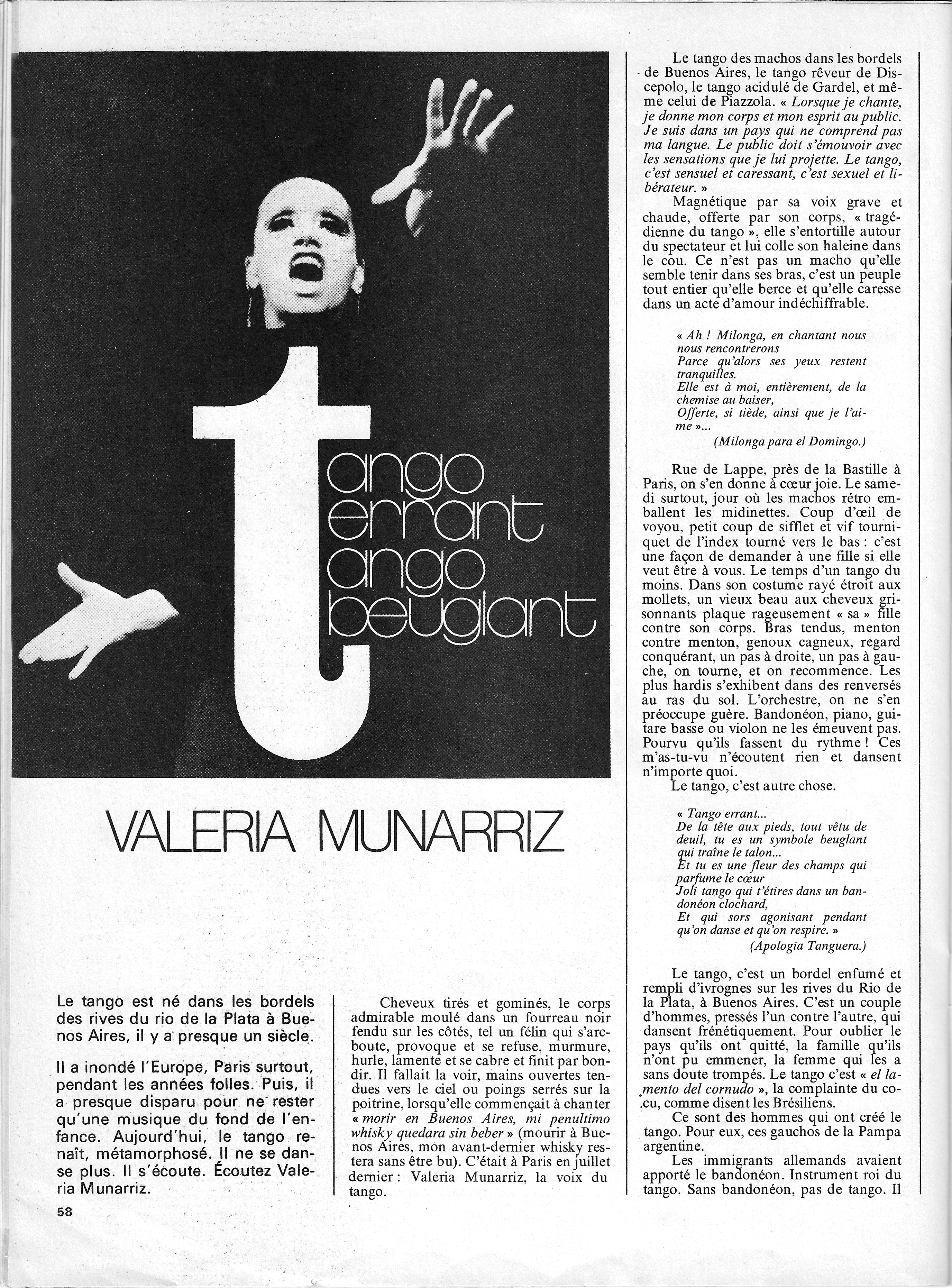 histoire du tango valeria munariz