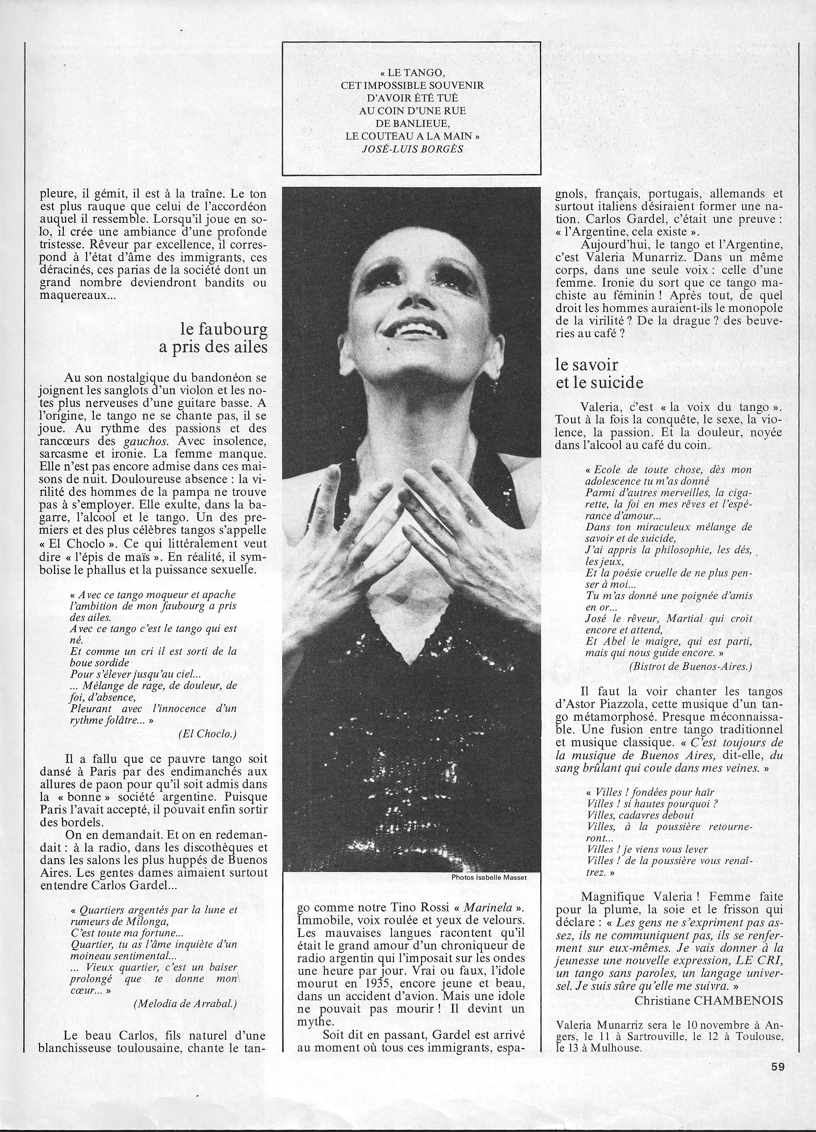 histoire du tango valeria munariz